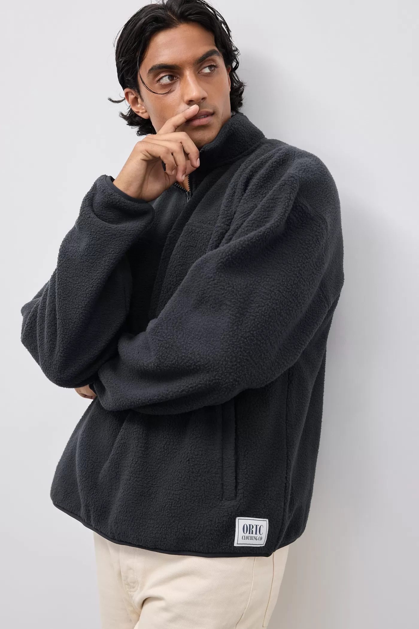 Unisex Sherpa Fleece Quarter Zip ^ORTC Clothing Co Shop
