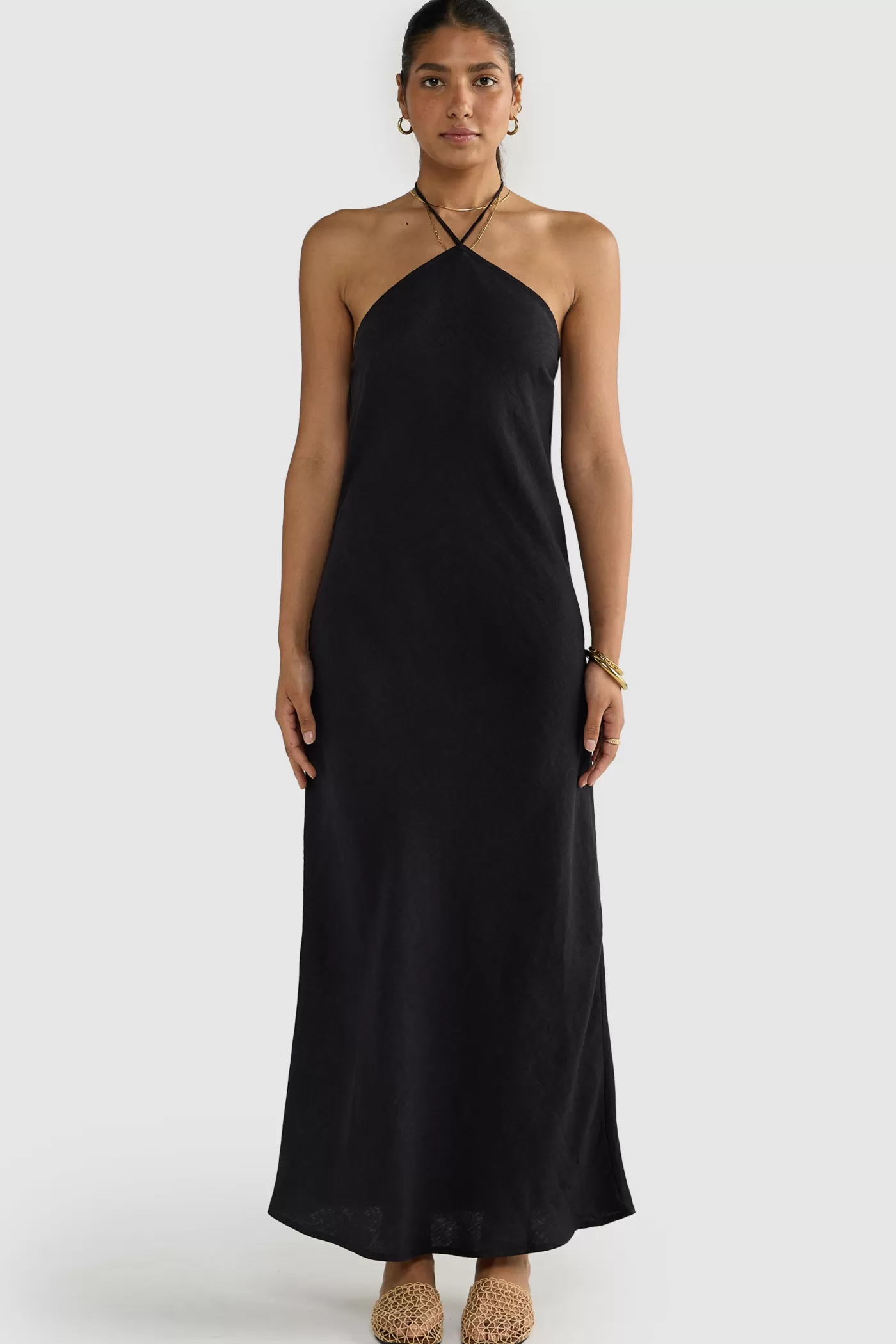 Zia Linen Bias Cut Dress ^ORTC Clothing Co Best Sale